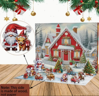 Preview: Diamond Painting Weihnachtshaus